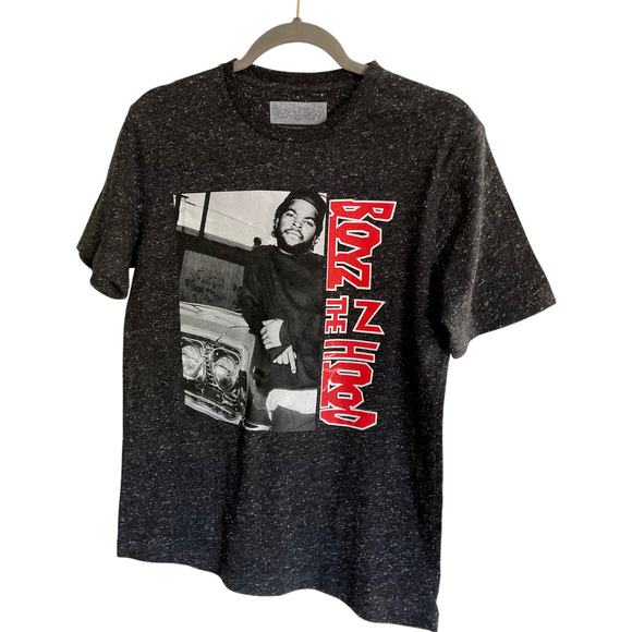 Boyz N The Hood T-Shirt Men's Medium Black Heather Graphic Tee Cotton Blend - Picture 1 of 6